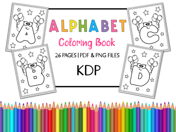Download KDP Alphabet Coloring Book for Kids - Kdp alphabet Collection
